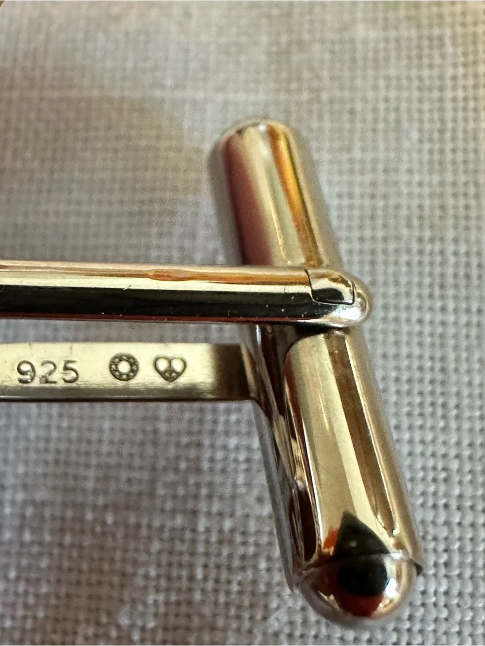 Sterling-Silver Peace Sign Cufflinks - ☮️ Designer Peace & Love By Nancy Davis